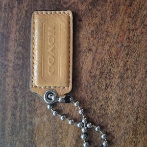 Coach Honey Tan Patent Leather Hangtag  For Coach Purse